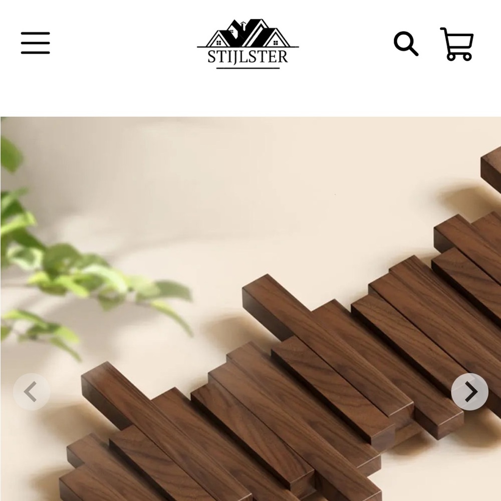 Brown Wall Coat Rack - Picture 2 of 5